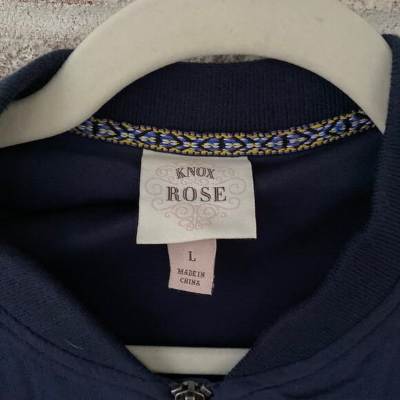 Knox Rose Women's Full Zip Decorative Jacket Size Large - Picture 3 of 4